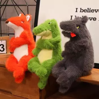 Крокодил, плюшевая милая пушистая мягкая кукла с волком, чучело лисы, подарок на день рождения для детей, детские игрушки 25cm