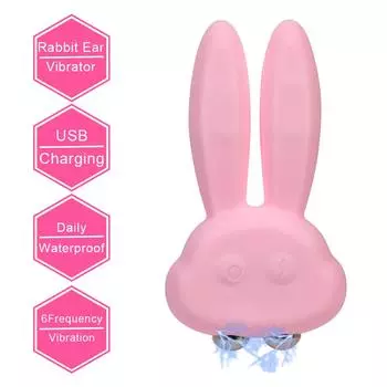 Кроличьи вибраторы, секс-игрушки для взрослых, вагинальные шарики, женская мастурбация, соска, точка G, стимулятор клитора, электрический шок, секс-игрушки для женщин, 6 частот
