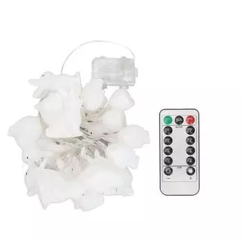 Кроличья гирлянда пасхальное украшение на батарейках лампа-кролик водонепроницаемая милый фестиваль