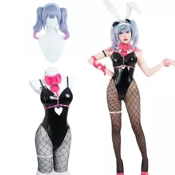 Кроличья нора Косплей с париком MIKU Bunny Girl Косплей Костюм Взрослый Костюм Культурный Фестиваль Событие Костюм Сценическая Одежда Кроличья нора Косплей Нора с