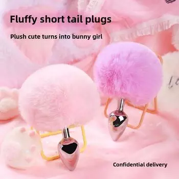Кроличий хвост мини анальная пробка женская маленькая пробка вестибюля Sm эротическое темперирование анальное расширение товары для взрослых