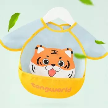 Кролик антигрязный рисунок животного водонепроницаемый детский материал детский пищевой артефакт детский комбинезон детский нагрудник M