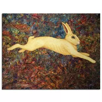 Кролик бежит 5D DIY Алмазная картина Алмазная вышивка 20X30CM
