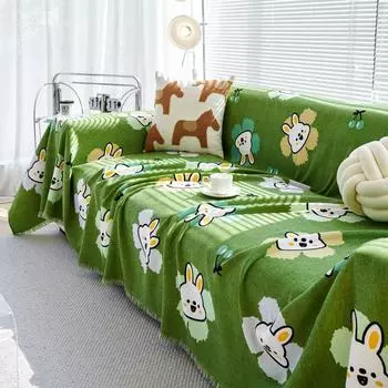 Кролик Диван Чехол Коврик Пледы для Гостиной Пары Положение Современный Водонепроницаемый Кемпинг Пикник Одеяло Чехол 180x130