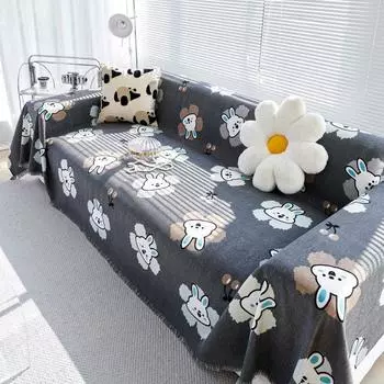 Кролик Диван Чехол Коврик Пледы для Гостиной Пары Положение Современный Водонепроницаемый Кемпинг Пикник Одеяло Чехол 180x130