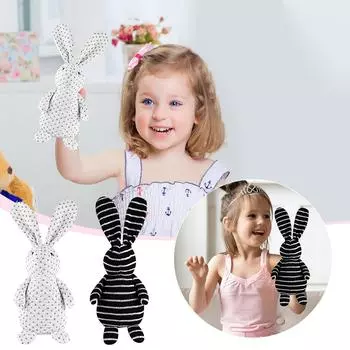 Кролик, игривый маленький кролик, кукла, плюшевая игрушка, ушастый кролик, украшение для рабочего стола One Size