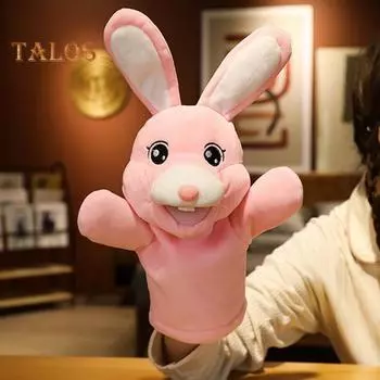 Кролик кукла-марионетка кукла творческая история игрушка ролевая игра ролевые игры игрушка динозавр животное плюшевые игрушки дети мальчики девочки подарки G