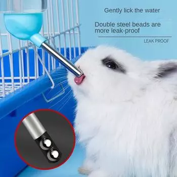 Кролик Напиток Фонтан Хомяк Тоторо Аппарат для питьевой воды Морская свинка Специальный шариковый чайник Принадлежности Бутылка 250 ml розовый