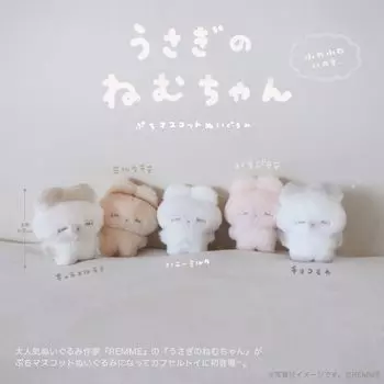 Кролик Petit Mascot Мягкая игрушка Полный комплект из 5 видов Gacha Gacha Capsule Toy Fukuya Nemu-chan