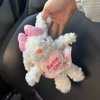 Кролик плюшевая игрушка брелок мультфильм кролик мягкая кукла кулон автомобильный брелок рюкзак сумка Декор детский подарок