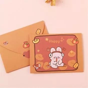 Кролик Подарок Украшение Открытка Поздравительная открытка Пожелание Спасибо Конверт Письменная бумага 3