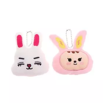 Кролик Щенок Выдра Плюшевая Игрушка Брелок Мягкая Мягкая Кукла Подвеска Автомобильный Брелок Рюкзак Сумка Декор Детский Подарок