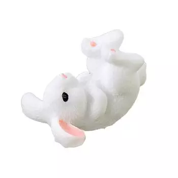 Кролик украшение миниатюра креативный полезный кролик статуя реалистичный маленький кролик фигурка для домашнего стола балкон двор газон