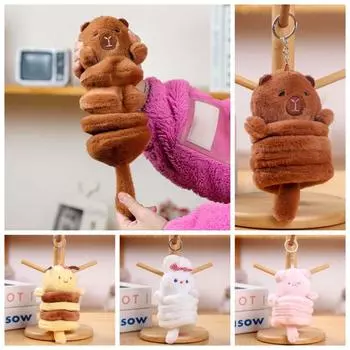 Кролик Весна Животное Подвеска Свинья Тянущий Хвост Кукла Брелок Украшение Капибара Брелок Ежедневно розовый