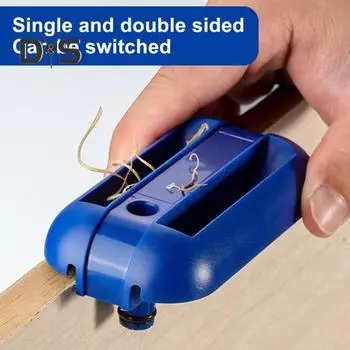 Кромкооблицовочный станок Ручной рубанок Кромкообрезной станок с четырьмя лезвиями Удобная рукоятка Регулируемая толщина Кромкообрезной станок Инструмент для снятия заусенцев красный