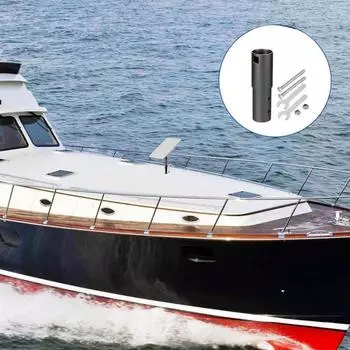 Кронштейн-адаптер для настенного крепления Yousheng, прочный, несущий нагрузку, простой монтаж, комплект для крепления труб из алюминиевого сплава для антенны Starlink V2 чёрный