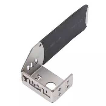 Кронштейн антенны из нержавеющей стали, зажим для края карты, регулируемая высота для автомобиля, противоугонный кронштейн антенны серебряный