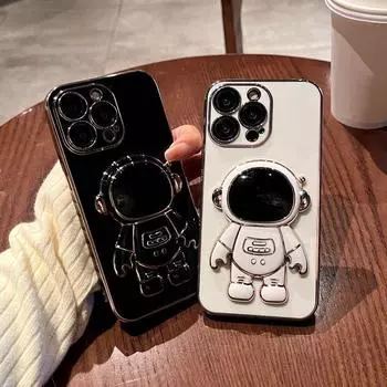 Кронштейн астронавта, мягкий чехол с квадратным краем и покрытием для телефона, роскошный чехол из ТПУ с покрытием для телефона OPPO Reno Realme Realme 10 ярко-зеленый