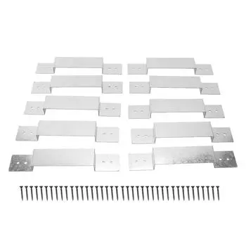 Кронштейн безопасности столба забора, анти-дребезг, двойное покрытие, оцинкованная сталь, стабилизатор столба забора