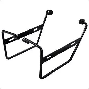 Кронштейн боковой сумки для мотоцикла Cross Cub Super Cub Кронштейн для седельной сумки и правый 18~ 50/110 50/110 (Левый комплект, черный) чёрный