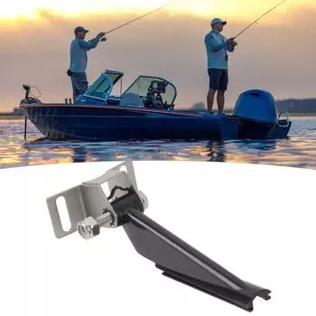 Кронштейн датчика 000 10262 001, ударопрочный, прочный, конструкция, крепление на транец, подходит для Lowrance чёрный