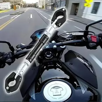 Кронштейн для балансировочного руля мотоцикла, усиленная перекладина с ЧПУ, аксессуары для модификации руля, прочность рулевого колеса чёрный