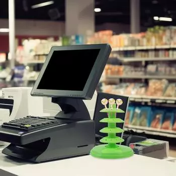 Кронштейн для демонстрации леденцов, держатель палочек для торта, многослойные палочки из полипропилена зелёный