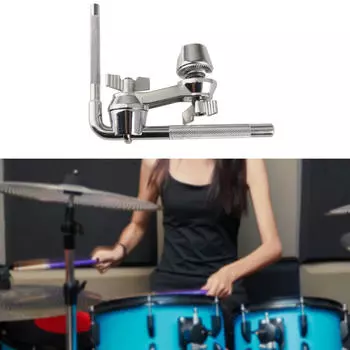 Кронштейн для держателя колокольчика, крепление на стойку для тарелок, комплект для перкуссии для выступлений 16x13cm