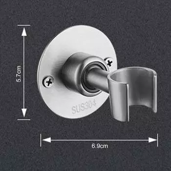 Кронштейн для душевой лейки, полка для душевой лейки, универсальный держатель для душевой лейки из нержавеющей стали с регулируемым углом наклона, настенный, для отличного серебряный
