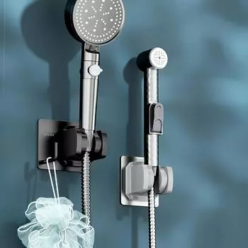 Кронштейн для душевой насадки для ванной комнаты, держатель для насадки для душа, нержавеющая сталь чёрный