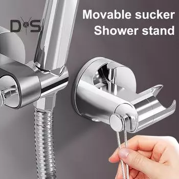 Кронштейн для душевой стойки с крючком, прочный клей, водонепроницаемый, сменный держатель для душевой стойки чёрный