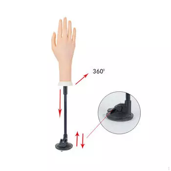 Кронштейн для фиксации руки для практики маникюра, гибкая конструкция изгиба, замена, практичная, многоцелевая модель