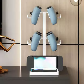 Кронштейн для гарнитуры на рабочем столе, игровая подставка, органайзер для контроллера, прочные принадлежности, стойка для наушников белый