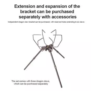 Кронштейн для газовой печи карточного типа, регулируемая высота, удлинитель для одной плиты, переносная подставка для газового баллона для приготовления пищи на открытом воздухе