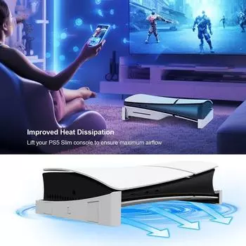 Кронштейн для игры, горизонтальная база, игровой хост, подставка для дисплея, аксессуары, док-станция для игровой консоли для PS5 Slim