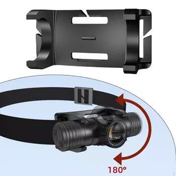 Кронштейн для крепления фары на голову, держатель для шлема, простая установка 6x3cm