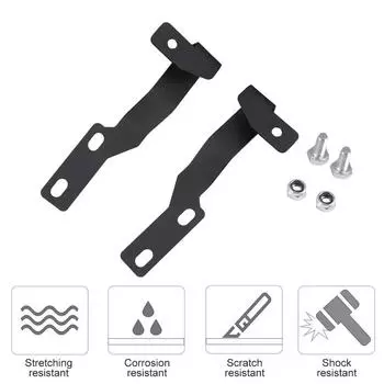 Кронштейн для крепления фары на капоте автомобиля, держатель для крепления рабочей лампы, зажим для Toyota Tacoma 2005-2015, комплект кронштейнов для ламп чёрный