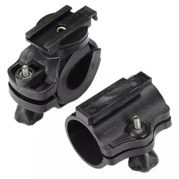 Кронштейн для крепления фонаря, держатель для светодиодного фонаря на 360 градусов, держатель для велосипедного фонарика, держатель для велосипедного фонарика на 2,6 см onesize