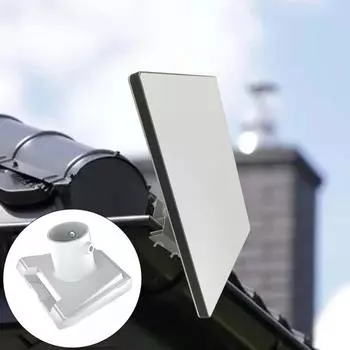 Кронштейн для крепления спутниковой антенны Yousheng, высокопрочный, универсальный, простой в установке, кронштейн для крепления адаптера трубы, антенный кронштейн для Starlink Gen 3 белый