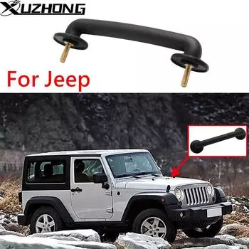 Кронштейн для лобового стекла автомобиля, ручка, петля, аксессуары для Jeep Wrangler JK TJ 1997-2017, удерживающий кронштейн, ремень, капот FRONT чёрный