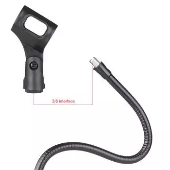 Кронштейн для микрофона Кронштейн на гибкой стойке Опора для шланга Телескопическая подставка Live Support Настольный кронштейн чёрный