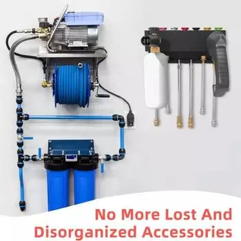 Кронштейн для мойки высокого давления, настенное крепление, держатель для пенной пушки, прочный, выдерживающий нагрузку, устойчивый к ржавчине, легкий