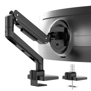Кронштейн для монитора WORLDLIFT, одинарный, до 49 дюймов, газовый кронштейн для дисплея, совместимый со стандартами VESA (2~20 кг) чёрный