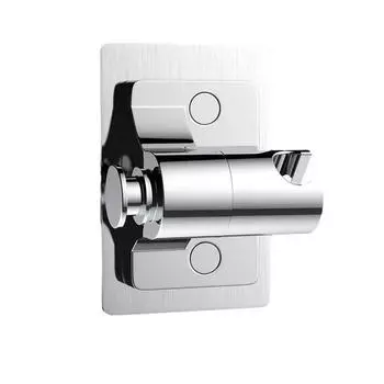 Кронштейн для насадки для душа на 360 градусов, держатель для насадки для душа, крепление для тропического душа в ванной, регулируемое настенное основание для душа серебряный