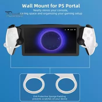 Кронштейн для настенного крепления игровой консоли, прочный, выдерживающий большую нагрузку, сильная совместимость, простая в установке стойка для хранения для PS5 Portal белый