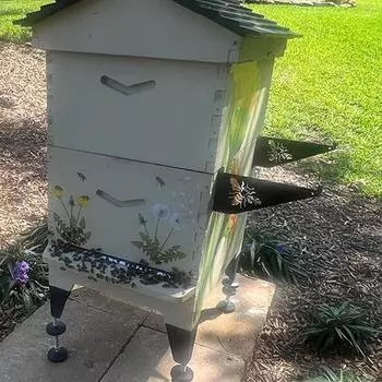 Кронштейн для осмотра улья, держатель рамки улья из нержавеющей стали, ручка для рамки улья для пчеловодства, подставка для улья, инструменты пчеловода синий