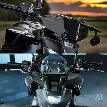 Кронштейн для переднего ветрового стекла мотоцикла, рамка ветрового дефлектора, подходит для YAMAHA MT-09 SP 2024, протектор, аксессуары для мотоциклов чёрный
