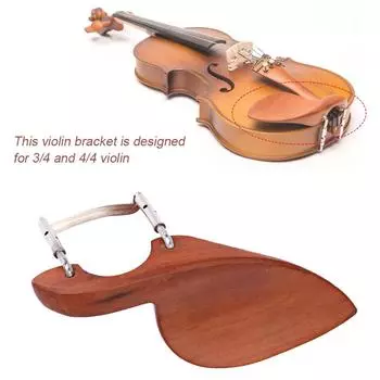Кронштейн для подбородка для скрипки, деревянный металлический держатель, аксессуары для музыкальных инструментов для 3/4 4/4