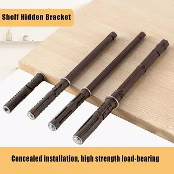 Кронштейн для подвеса настенной полки Скрытые плавающие кронштейны для полок Деревянный невидимый монтаж Регулируемый кронштейн для крепления 8 inch