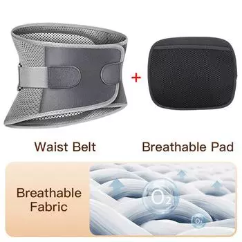 Кронштейн для поясницы, противоскользящий, поддержка талии, регулируемый, дышащий, формованный, с мужским и женским тренажером для тренировок S